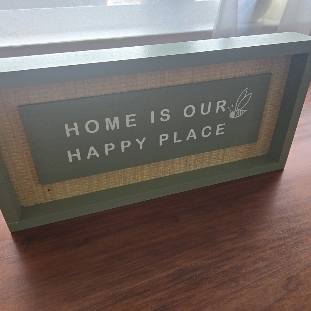 Target Green and Beige Home Decor Sign